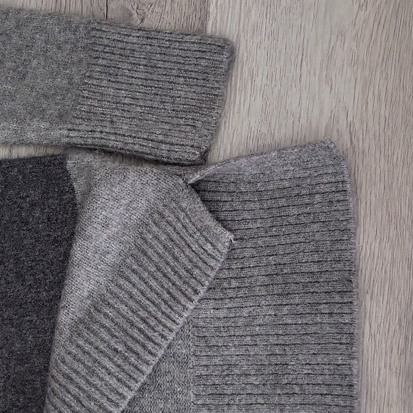 Talbots Womens Medium Grey Pink‎ Stripe Turtleneck Sweater Warm Winter Casual - Picture 5 of 5